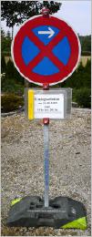 Haltverbot, Haltverbotszone, Halteverbotsschild, Verkehrszeichen, Z 283 StVO, Haltverbot München, Schilderverleih, Schilderdienst, Parkverbot