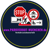 Halteverbotsschilder für einen Umzug in München