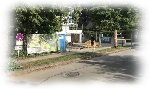 Halteverbot als Anfahrtzone zur Belieferung Halteverbot als Anfahrtzone zur Belieferung einer Baustelle.