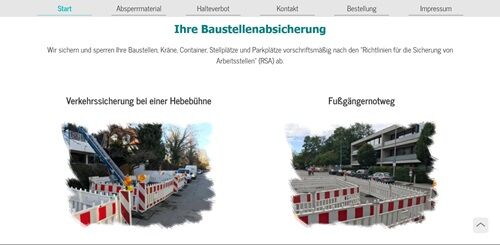 Verkehrssicherung | Baustellenabsicherung | Halteverbote