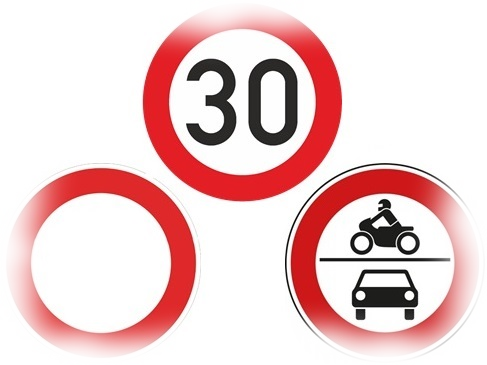 Verkehrsschilder - Verbotsschilder Verkehrsschilder - Verbotsschilder